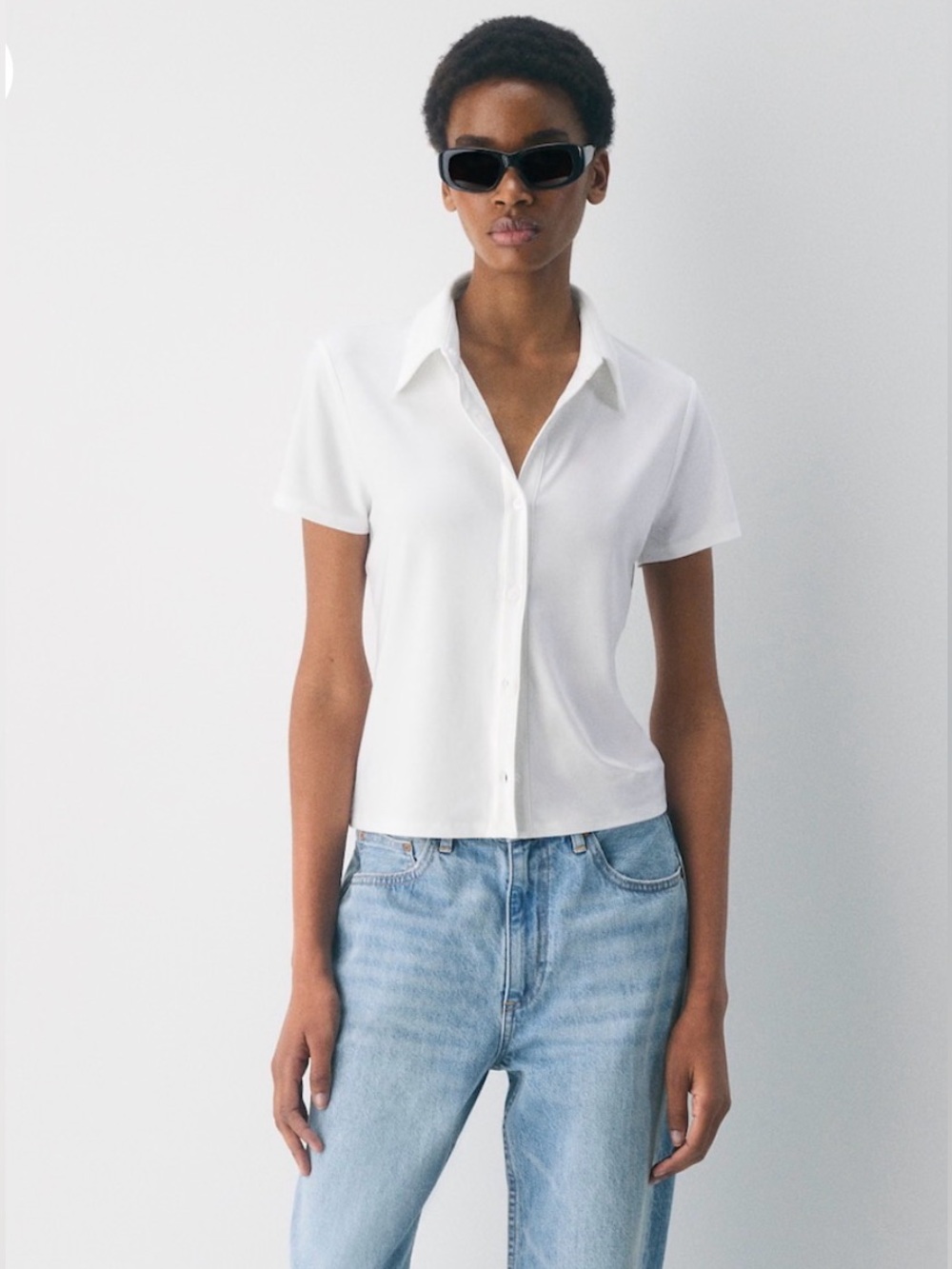 Babaton Aritzia white Smooth Matter Anthology top sz Med - Picture 7 of 7